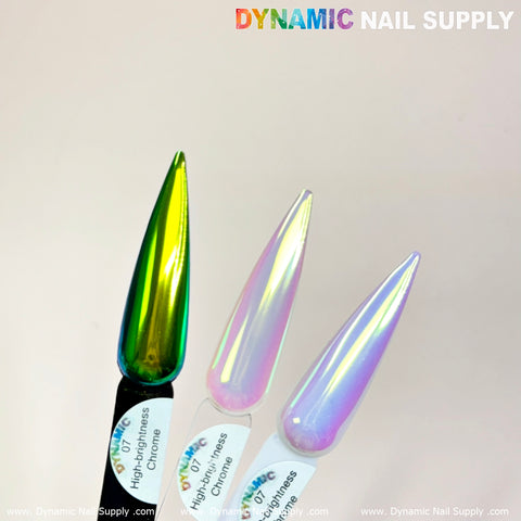 Light-green/Gold/Mermaid Iridescent Chrome #07 - High brightness Fine Pigment Powder