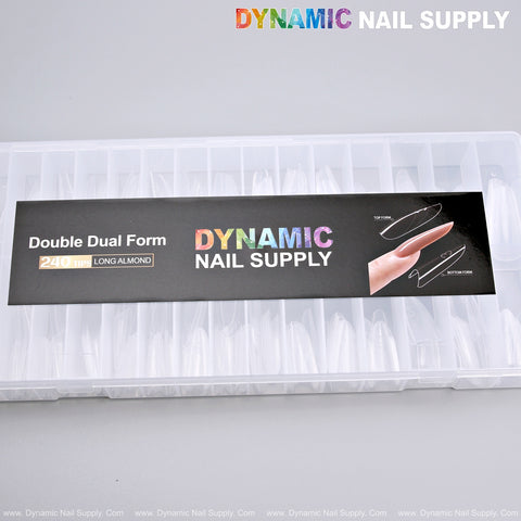 Double Dual Nail Form - Long Almond - 240pcs