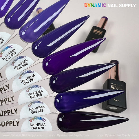 Dynamic No-HEMA Gel Polish - Color 661 to 670