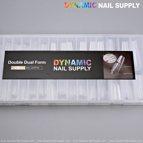 Double Dual Nail Form - XXL Coffin - 240pcs