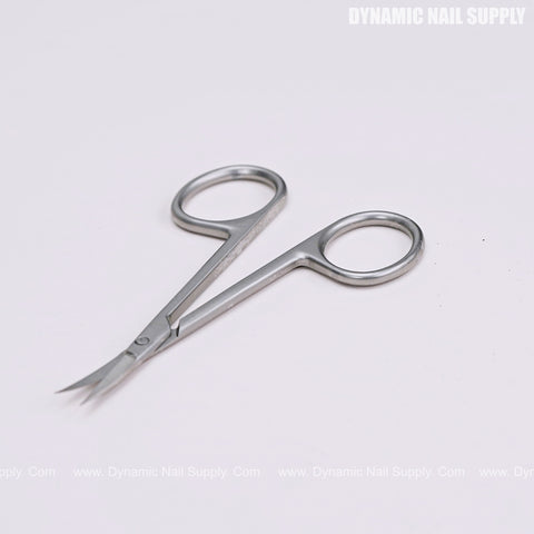Professional Cuticle Scissors Curved Tips Stainless Steel - Curved Pointed Tips for Multi-Purpose Use - Pedicure Beauty Grooming Kit for Nail, Eyebrow, Eyelash, Dry Skin Curved Blade