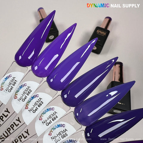 Dynamic No-HEMA Gel Polish - Color 661 to 670