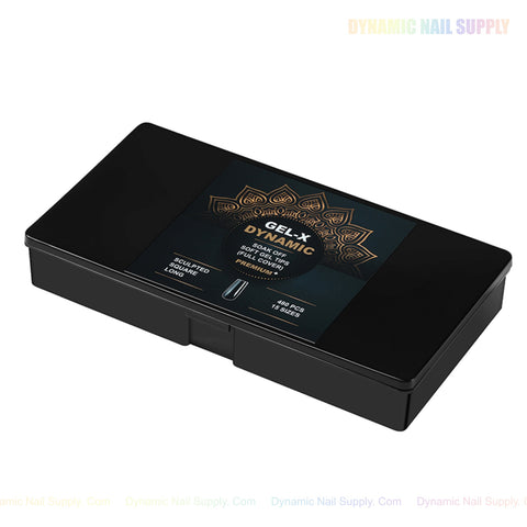 Sculpted Square (Long) Full Cover Soft-Gel Nail Tips (Black Box)