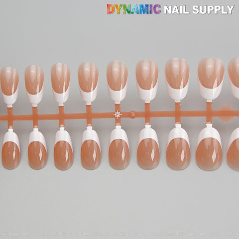 Professional Press On French Tips Full Cover Nail Tip Box - 5 Nude Shades for All Skin Tone
