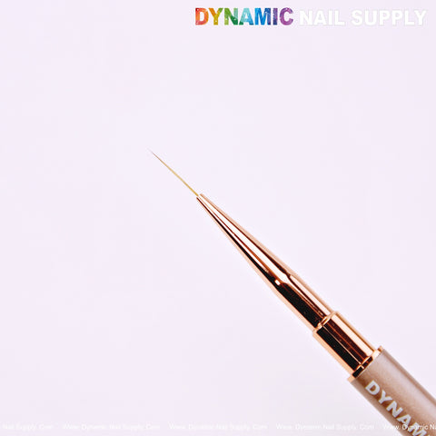 DYNAMIC Nail Art Dual Head Multi-use Metallic Color Brush - Liner, Builder, Ombre, 3D, Detail Brush