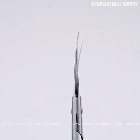 Professional Cuticle Scissors Curved Tips Stainless Steel - Curved Pointed Tips for Multi-Purpose Use - Pedicure Beauty Grooming Kit for Nail, Eyebrow, Eyelash, Dry Skin Curved Blade