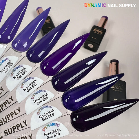 Dynamic No-HEMA Gel Polish - Color 661 to 670