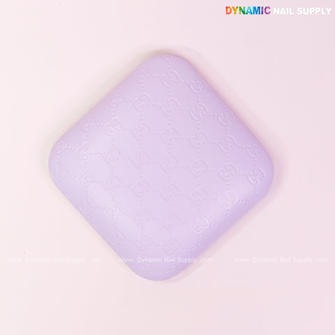 (Violet GC Engrave)  Leather Elbow Cushion Pad Arm Rest Support for Manicure or Pedicure
