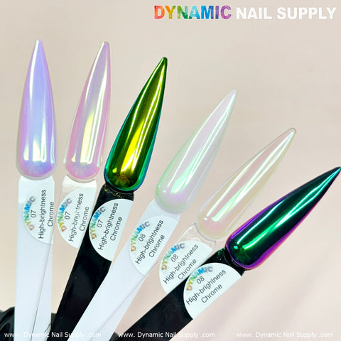 Light-green/Gold/Mermaid Iridescent Chrome #07 - High brightness Fine Pigment Powder