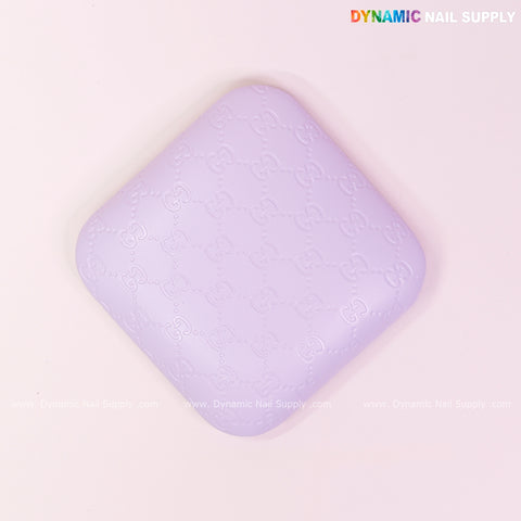 (Violet GC Engrave)  Leather Elbow Cushion Pad Arm Rest Support for Manicure or Pedicure