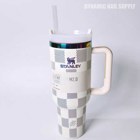 (White Caro) Stainless Steel Tumbler (40oz)