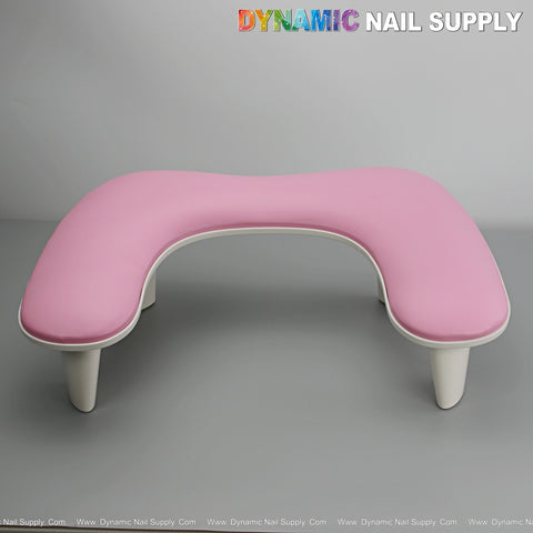 [Strawberry Pink] U-shape Leather Armrest with Cushion Pillow for Pedicure Manicure (Reposabrazos Para Manicura)