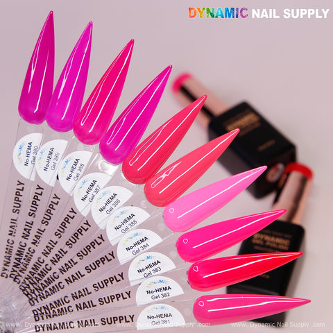 Dynamic No-HEMA Gel Polish - Color 381 to 390 - Pretty Pink Collection (Part 2)