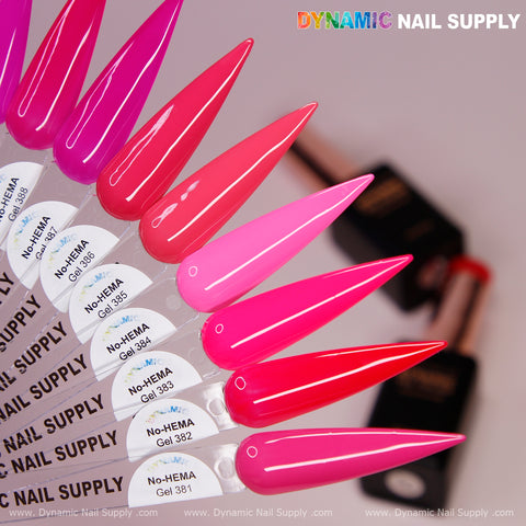 Dynamic No-HEMA Gel Polish - Color 381 to 390 - Pretty Pink Collection (Part 2)