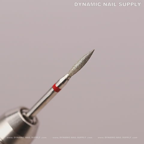 Flame Cuticle Bit (Fine Grit) - Russian Manicure Style Dead Skin Prep