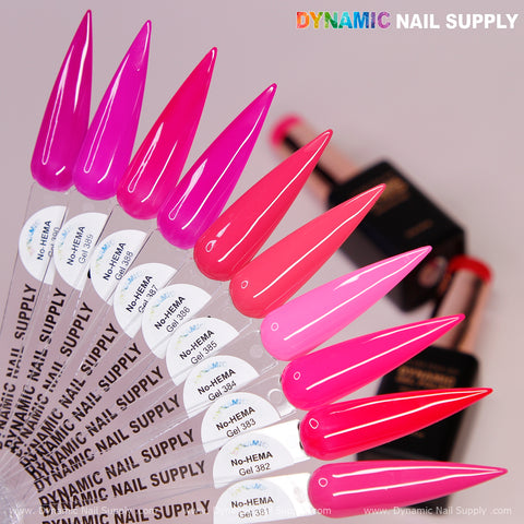 Dynamic No-HEMA Gel Polish - Color 381 to 390 - Pretty Pink Collection (Part 2)