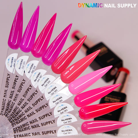 Dynamic No-HEMA Gel Polish - Color 381 to 390 - Pretty Pink Collection (Part 2)