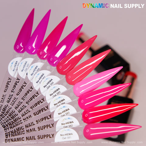Dynamic No-HEMA Gel Polish - Color 381 to 390 - Pretty Pink Collection (Part 2)
