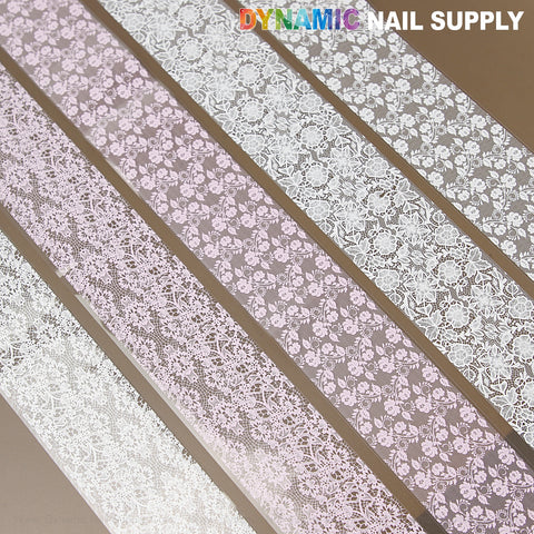 Blue Yellow Red Pink White Mixed Nail Foil 3: Create intricate, elegant nail art designs easily with this vibrant foil set.
