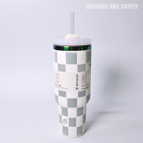 (White Caro) Stainless Steel Tumbler (40oz)