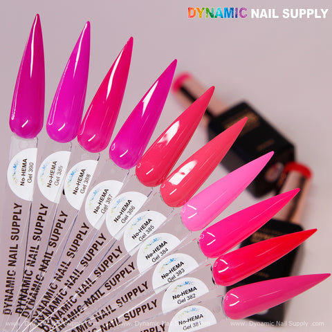 Dynamic No-HEMA Gel Polish - Color 381 to 390 - Pretty Pink Collection (Part 2)