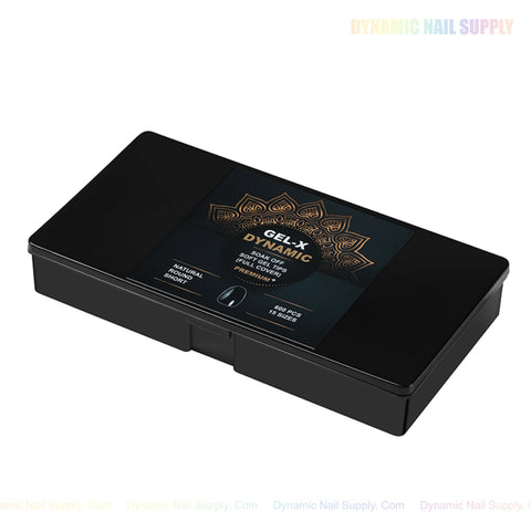 Natural Round (Short) Full Cover Soft-Gel Nail Tips (Black Box)