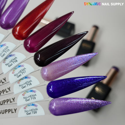 Dynamic No-HEMA Gel Polish - Color 711 to 720 - Fall Colors - Halloween Colors