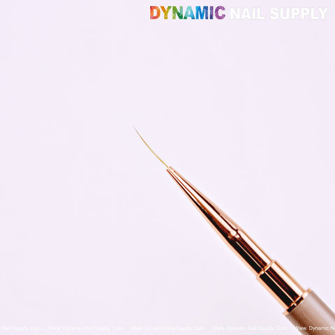 DYNAMIC Nail Art Dual Head Multi-use Metallic Color Brush - Liner, Builder, Ombre, 3D, Detail Brush