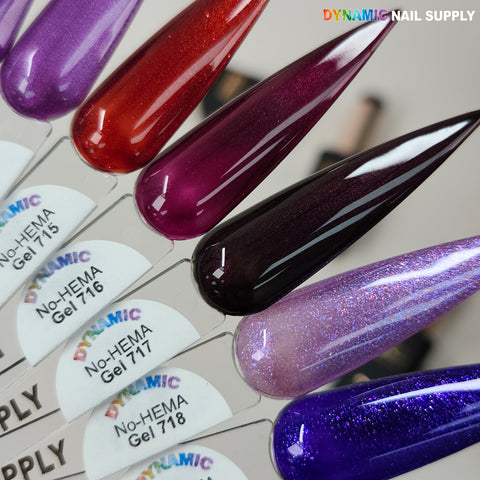 Dynamic No-HEMA Gel Polish - Color 711 to 720 - Fall Colors - Halloween Colors