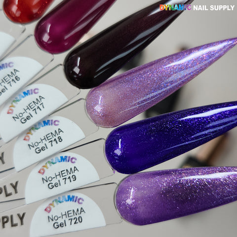 Dynamic No-HEMA Gel Polish - Color 711 to 720 - Fall Colors - Halloween Colors