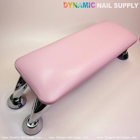 (Pink) Microfiber Leather Armrest with Cushion Pillow for Pedicure Manicure (Reposabrazos Para Manicura)