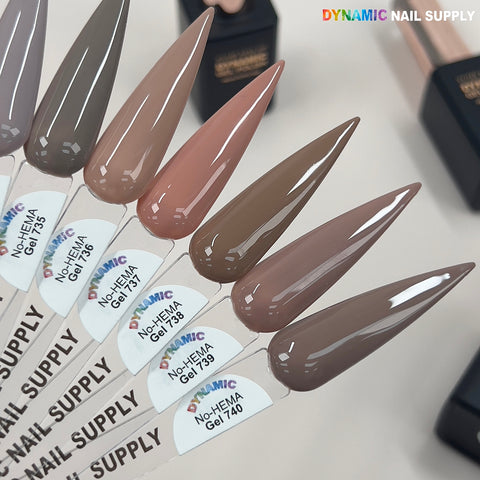 Dynamic No-HEMA Gel Polish - Color 731 to 740