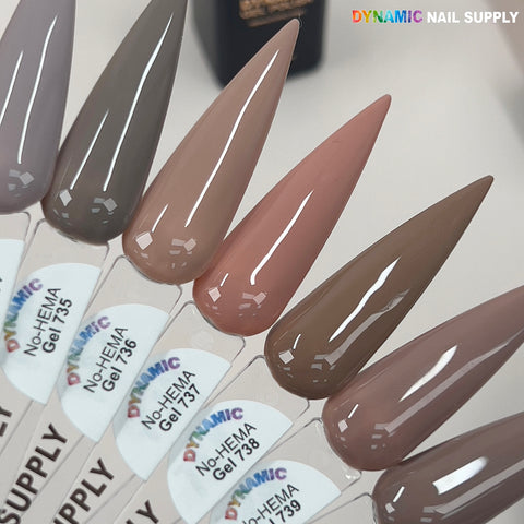 Dynamic No-HEMA Gel Polish - Color 731 to 740