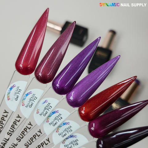 Dynamic No-HEMA Gel Polish - Color 711 to 720 - Fall Colors - Halloween Colors
