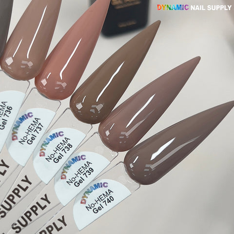 Dynamic No-HEMA Gel Polish - Color 731 to 740