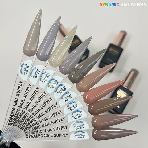 Dynamic No-HEMA Gel Polish - Color 731 to 740