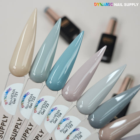 Dynamic No-HEMA Gel Polish - Color 721 to 730 - Fall and Winter colors