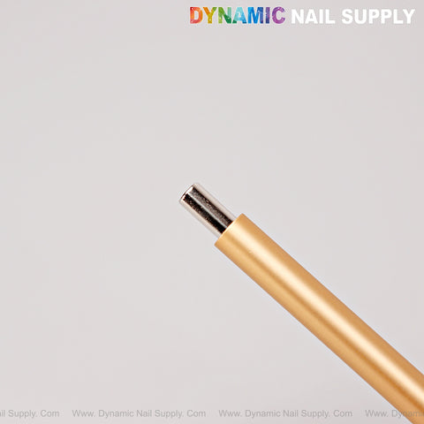 Gold Dual Head Strong Cat Eye Magnet with ball tip for magnetic gel nail art; DYNAMIC NAIL SUPPLY above.