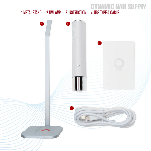 ONAIL AI Handheld UV/LED Nail Lamp (Pink/White) for Flash Curing , Gel-X , Builder Gel