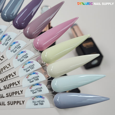 Dynamic No-HEMA Gel Polish - Color 751 to 760 - Fall and Winter Collection