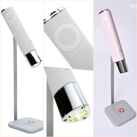 ONAIL AI Handheld UV/LED Nail Lamp (Pink/White) for Flash Curing , Gel-X , Builder Gel