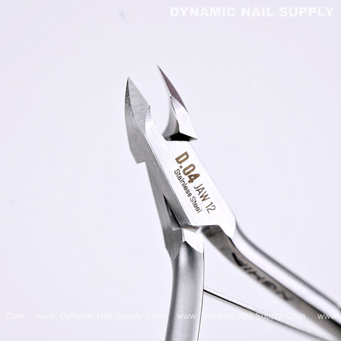 D04 - Jaw 12 - Upgraded Stainless Steel Cuticle Nippers – Ultra Sharp Dead- Skin Remover for Manicure & Pedicure