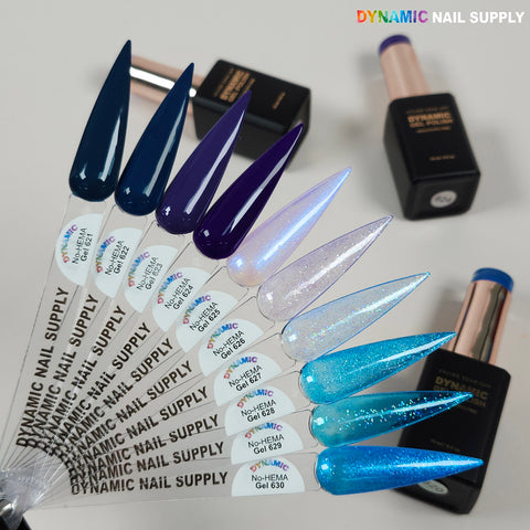 Dynamic No-HEMA Gel Polish - Color 621 to 630 - Fall & Winter Colors