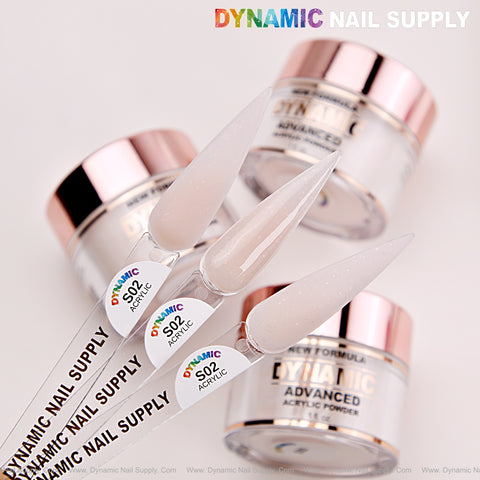 [LIMITED] Shimmery Cover Acrylic Powder (#S02) - Red Flake Glittery Pink Acrylic Cover Colors