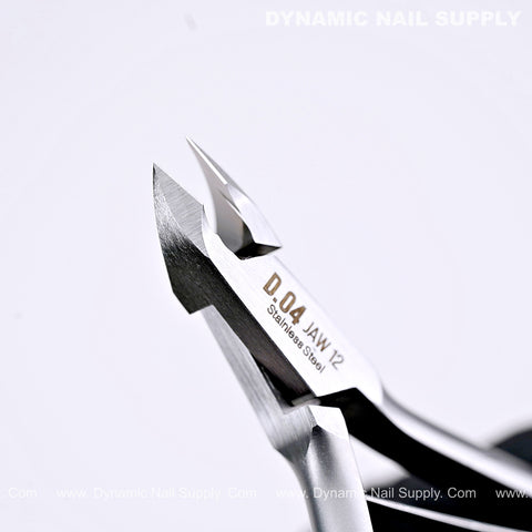 D04 - Jaw 12 - Upgraded Stainless Steel Cuticle Nippers – Ultra Sharp Dead- Skin Remover for Manicure & Pedicure