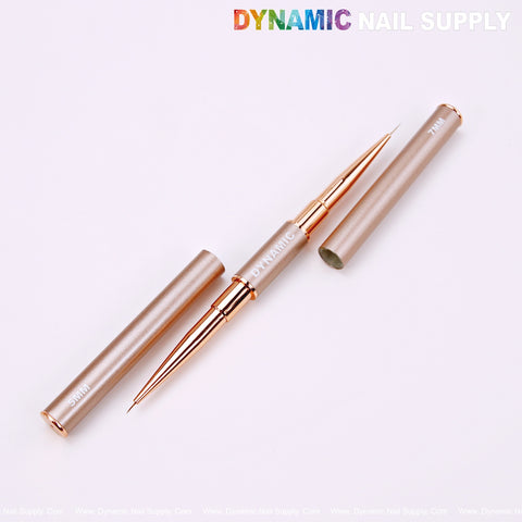 DYNAMIC Nail Art Dual Head Multi-use Metallic Color Brush - Liner, Builder, Ombre, 3D, Detail Brush
