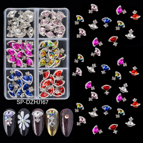 60 pcs Planet Charm for Nails art designer (includes magenta color)