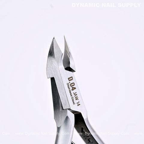 D04 - Jaw 14 - Upgraded Stainless Steel Cuticle Nippers – Ultra Sharp Dead- Skin Remover for Manicure & Pedicure