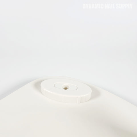 (White Marble) U-SHAPE Microfiber Leather Armrest with Cushion Pillow for Pedicure Manicure (Reposabrazos Para Manicura)