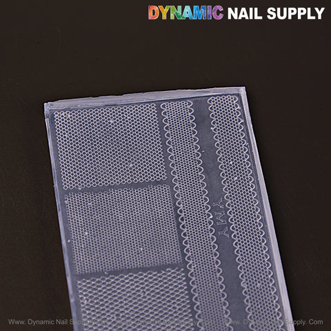 Mixed Lace Patterns-3D Nail Art Silicone Molds for customized embossed charms, perfect for DIY nail tools and designs.